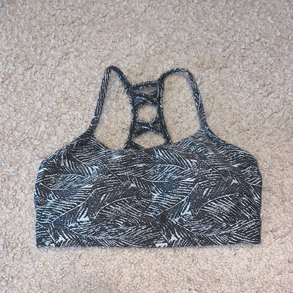 Green sport bra, size small.